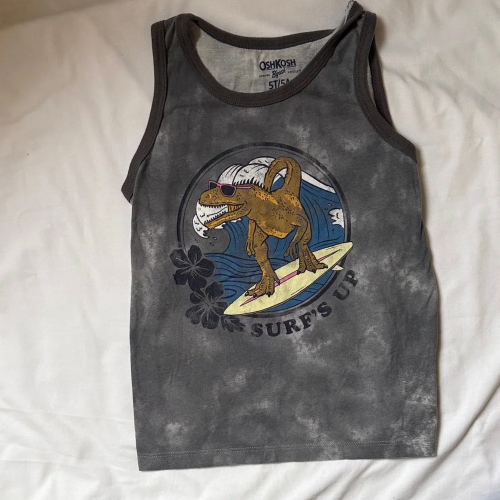 OshKosh B'gosh Light Gray Tank with Dark Gray Trim size 5